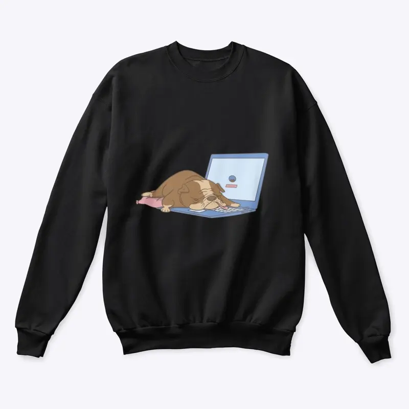 Hunde schlafen auf Laptop - T-Shirt 