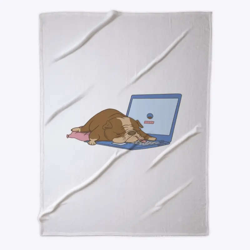 Hunde schlafen auf Laptop - T-Shirt 